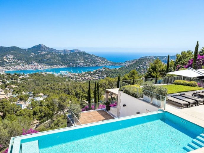 Casa Nido Clara in Port Andratx, Heated infinity pool and jacuzzi